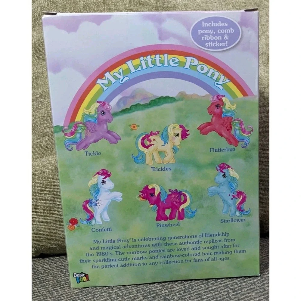 My‎ Little Pony Basic Fun Flutterbye 2018 Rainbow Collection Retro MLP NEW
